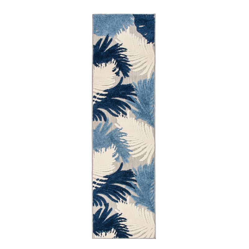 World Rug Gallery Tropical Floral Indoor/Outdoor Area Rug
