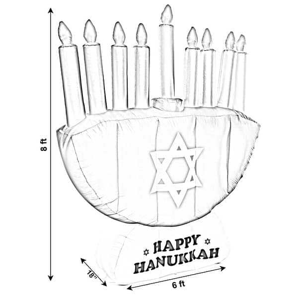 Giant Hanukkah Inflatable Menorah Bed Bath & Beyond 32333445