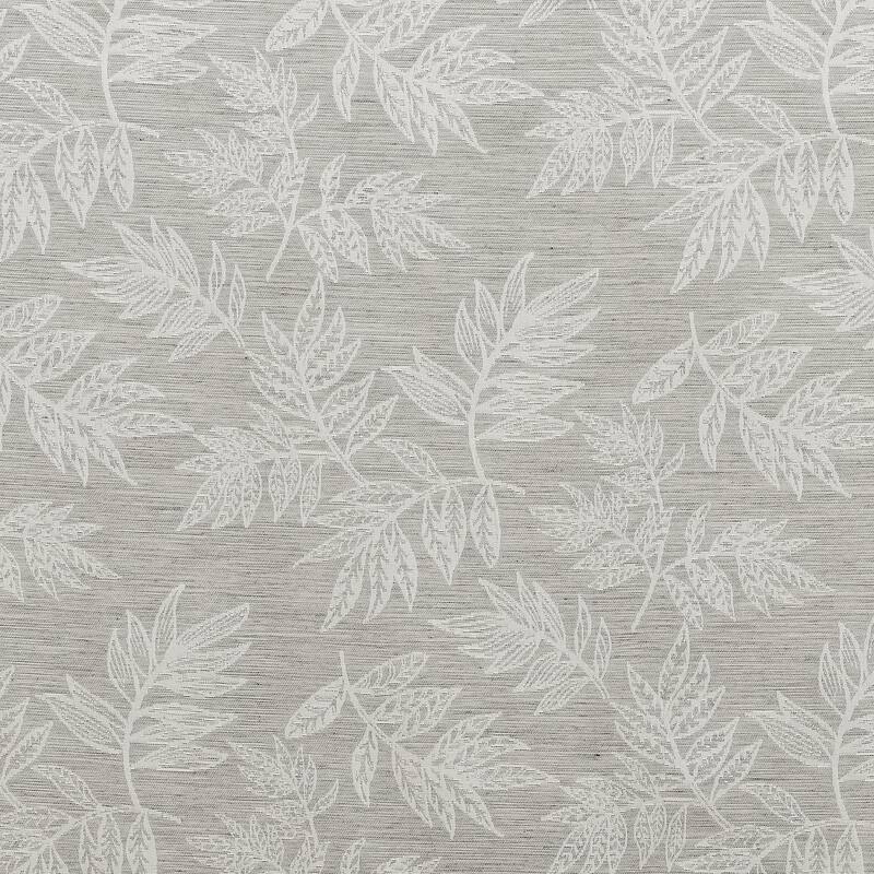 No. 918 Koda Woven Jacquard Leaf Semi-Sheer Rod Pocket 1-Piece Curtain Panel, Single Panel