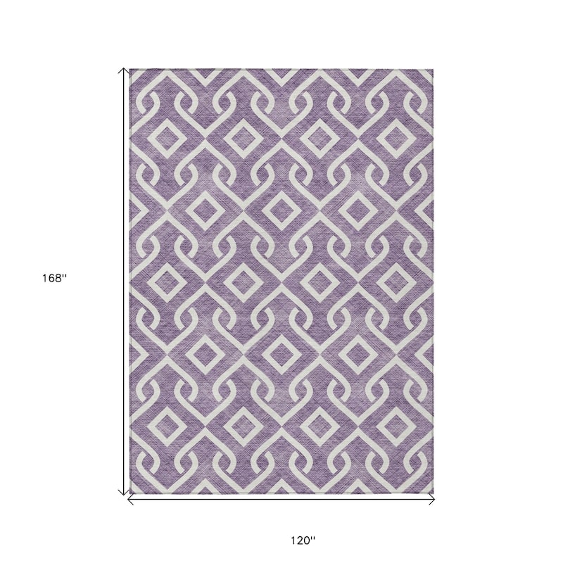 HomeRoots Geometric Transitional Rectangle Outdoor Rug