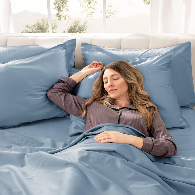 Bare Home Organic Cotton Sheet Set - Silky Smooth Sateen Weave
