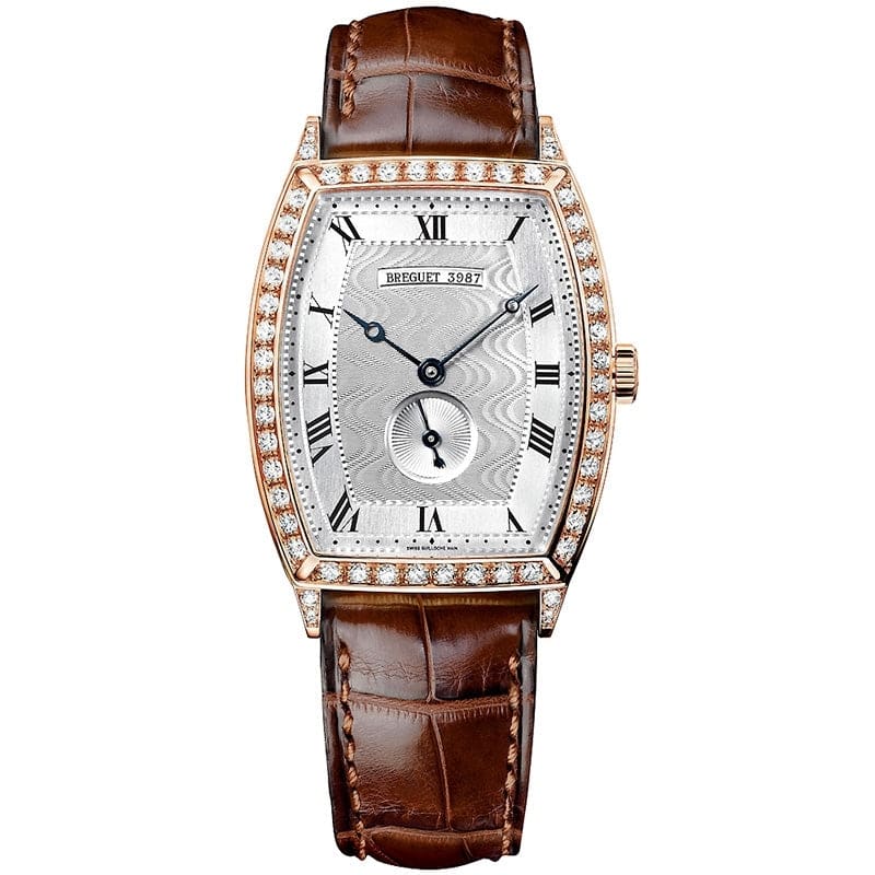 Breguet Heritage RG Diamond Bezel Automatic Women's Watch - Silver and Rose Gold - Silver and Rose Gold