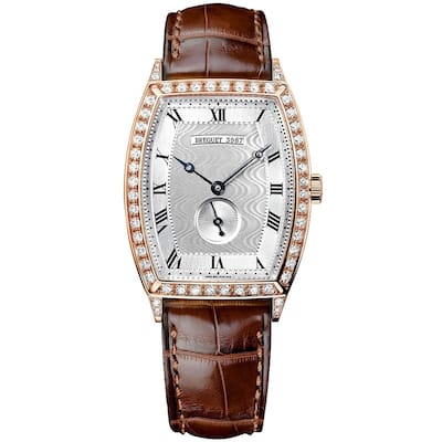 Breguet Heritage RG Diamond Bezel Automatic Women's Watch - Silver and Rose Gold - Silver and Rose Gold