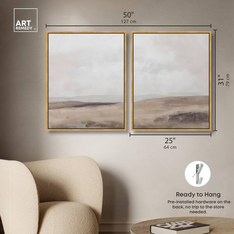 Quietude II Canvas Set of 2 by Art Remedy