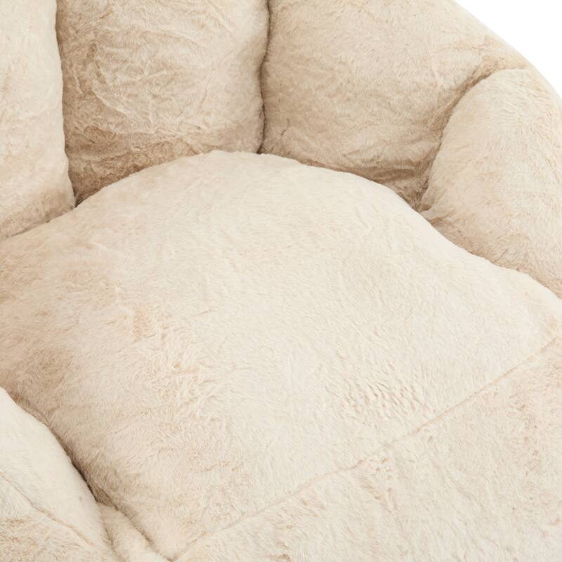 Bean Bag Chair with Shredded Foam Filler, Comfy Bean Bag Couch for Adults, High Back Reading Chair with Armrests