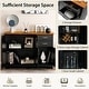 preview thumbnail 7 of 8, Costway Buffet Sideboard Kitchen Cupboard Storage Cabinet with 2 - See Details