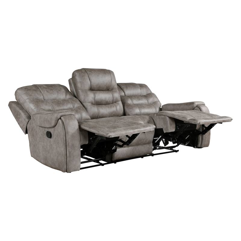Fremont & Park Gerald 2-Piece Microfiber Manual Reclining Sofa Set - Tab Pull Motion