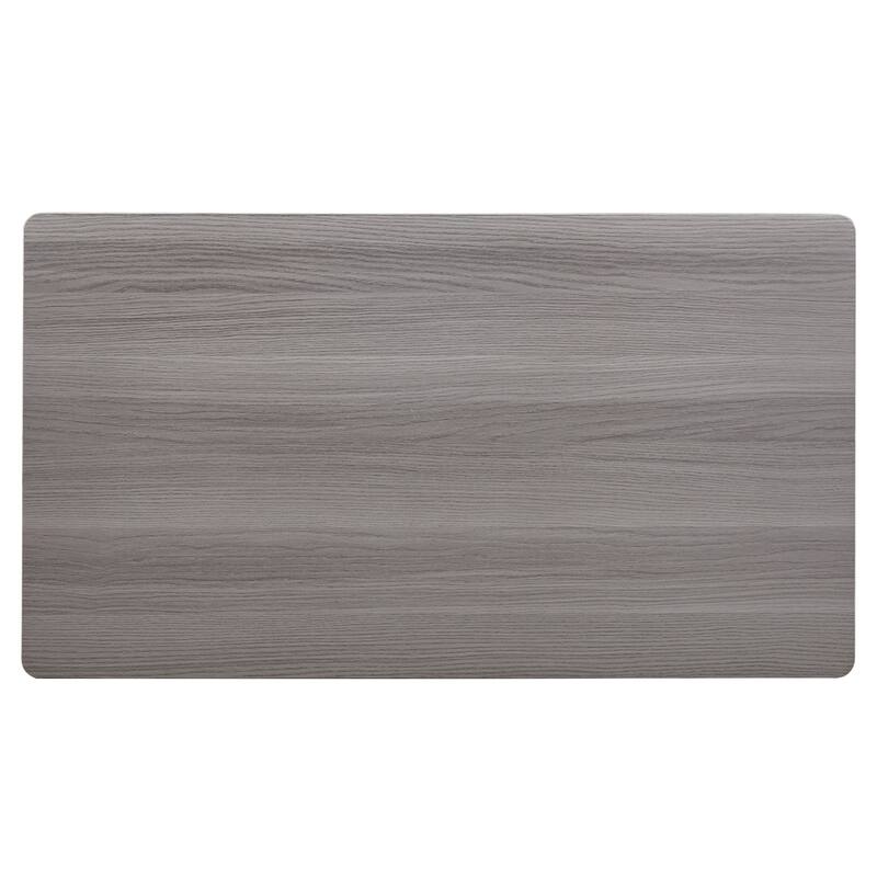 Modern minimalist wood grain double layered coffee table for living room