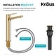 preview thumbnail 79 of 97, KRAUS Indy Single Handle Vessel Bathroom Faucet with Pop Up Drain