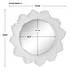 preview thumbnail 3 of 6, Uttermost Sea Coral White Round Mirror - 33.625"W x 33.625"H x 2.5"D