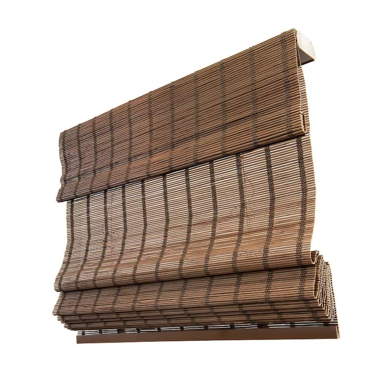 Chicology Light Filtering Cordless Natural Woven Bamboo Window Shade