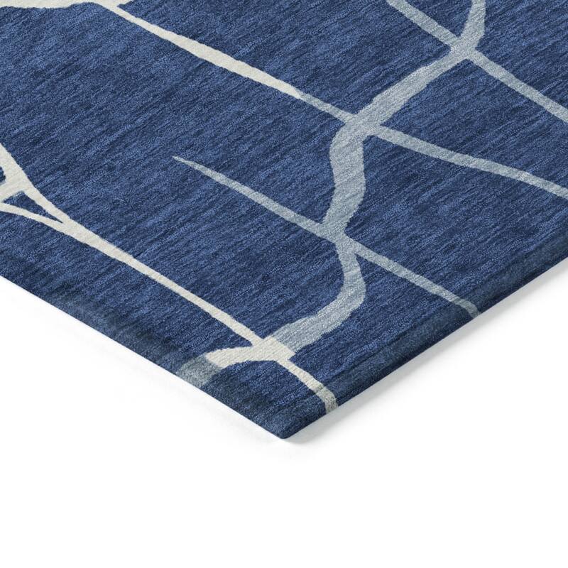 HomeRoots Abstract Transitional Rectangle Outdoor Rug