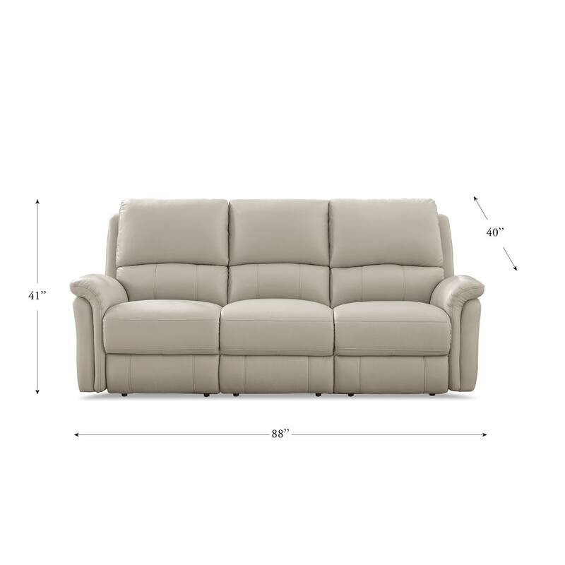 Hydeline Erindale Zero Gravity Power Recline and Headrest Top Grain Leather Sofa and Recliner - Sofa, Recliner