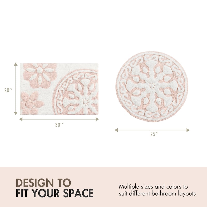 Madison Park Marrakesh Medallion Cotton Tufted Bath Rug