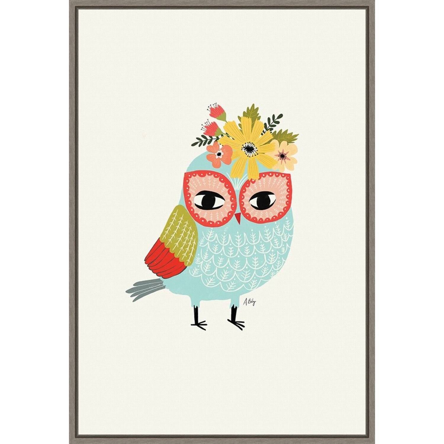 Canvas Art Framed Helga Owl By Annie Bailey Art 16 X 23 Inch Overstock Canvas Art Framed Helga Owl By Annie Bailey Art 16 X 23 Inch Overstock