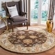 preview thumbnail 7 of 44, SAFAVIEH Handmade Bergama Ressie Oriental Hand-spun Wool Rug 4' Round - Brown/Ivory - Round