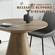 preview thumbnail 13 of 24, Fynix Modern 47" Solid Ash Wood Veneer Round Top Dining Table for Dining area, Kitchen, or Office Spaces