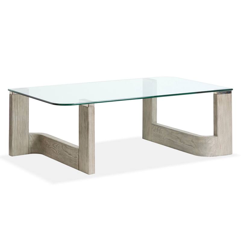 Magnussen Home Bartlett Smokey Pine Rectangular Cocktail Table - 52''W x 30''D x 17''H - 52''W x 30''D x 17''H