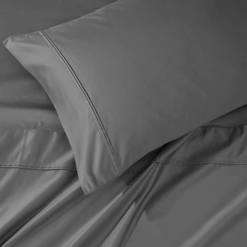 Blue Nile Mills 1200 Thread Count Egyptian Cotton Embroidered Deep Pocket Sheet Set
