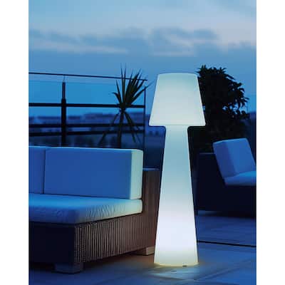 Livabliss Summerfest Traditional Accent Floor Lamp - 71"H x 18"W x 18"D