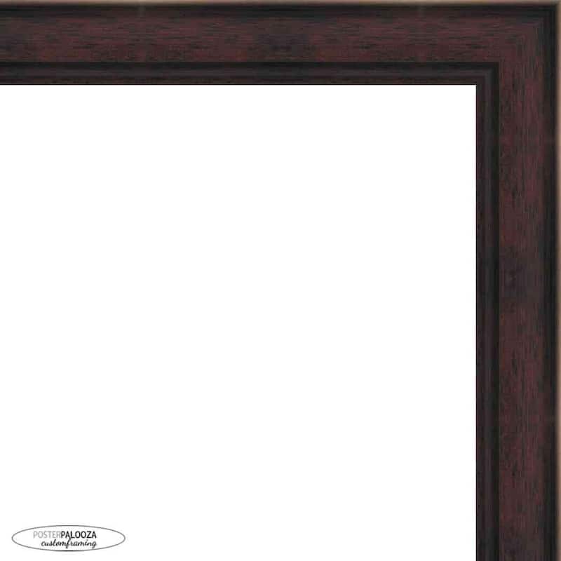 28x28 Traditional Cherry Complete Wood Square Picture Frame with UV ...