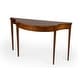 preview thumbnail 17 of 29, Chester 54 in. W Demilune Wood Traditional Console Table Cherry Brown