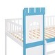 preview thumbnail 8 of 16, Castle Shaped Wood Bunk Bed with Door and Window, Twin Over Twin Size
