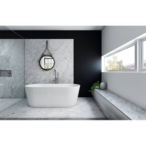 Niagra 67" Freestanding White Acrylic Bathtub
