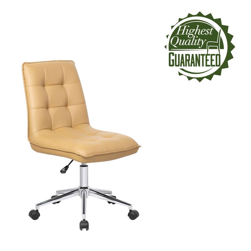 Porthos Home Leona Adjustable Steel and Faux Leather Office Chair