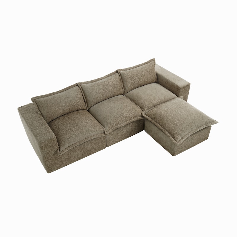 Comfy Cloud Couch Plush Modular Sectional Sofa For Living Room
