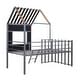 preview thumbnail 8 of 46, Playhouse Design Twin Size House Bed Kids Bed