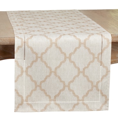 Runner With Laser-Cut Hemstitch Design