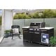 preview thumbnail 9 of 7, Mont Alpi MA-957FC 5-Burner 32-inch 63000 BTU Black Stainless Steel Compact Outdoor Kitchen Island Gas Grill + Fridge Cabinet