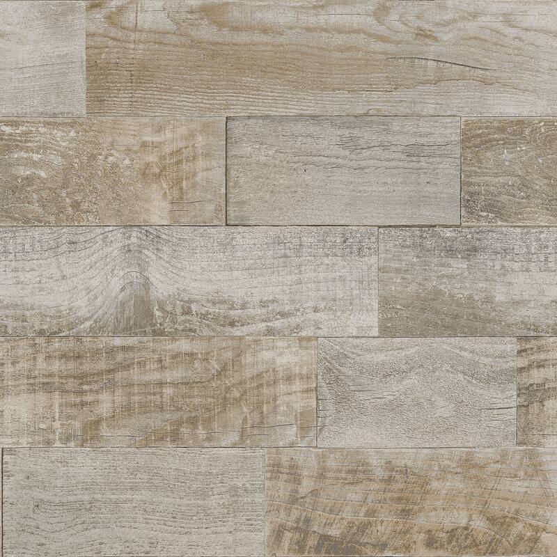 Scott Living Salvaged Plank Natural Self Adhesive Wallpaper