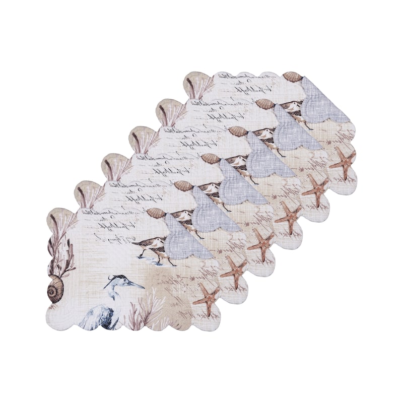 Brunswick Island Cotton Placemat Machine Washable Set of 6