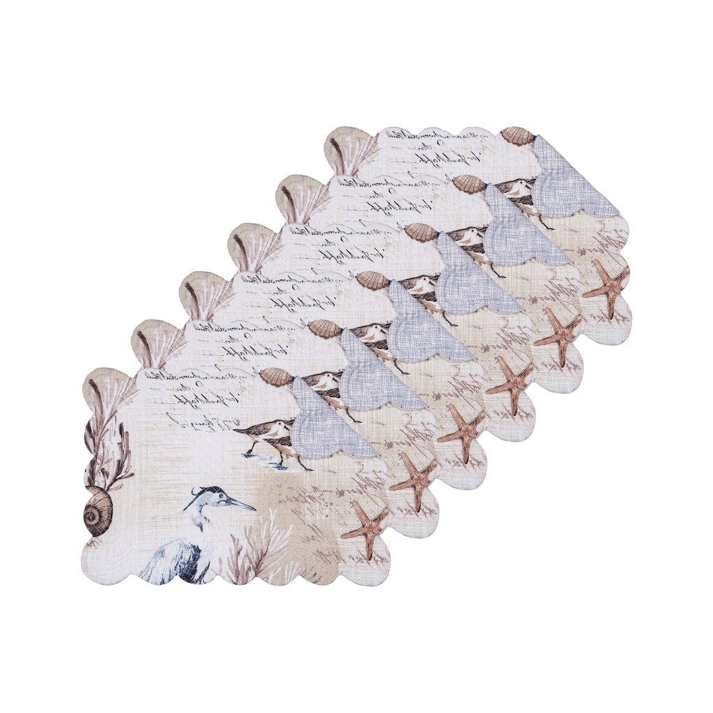 Brunswick Island Quilted Placemat Set 6