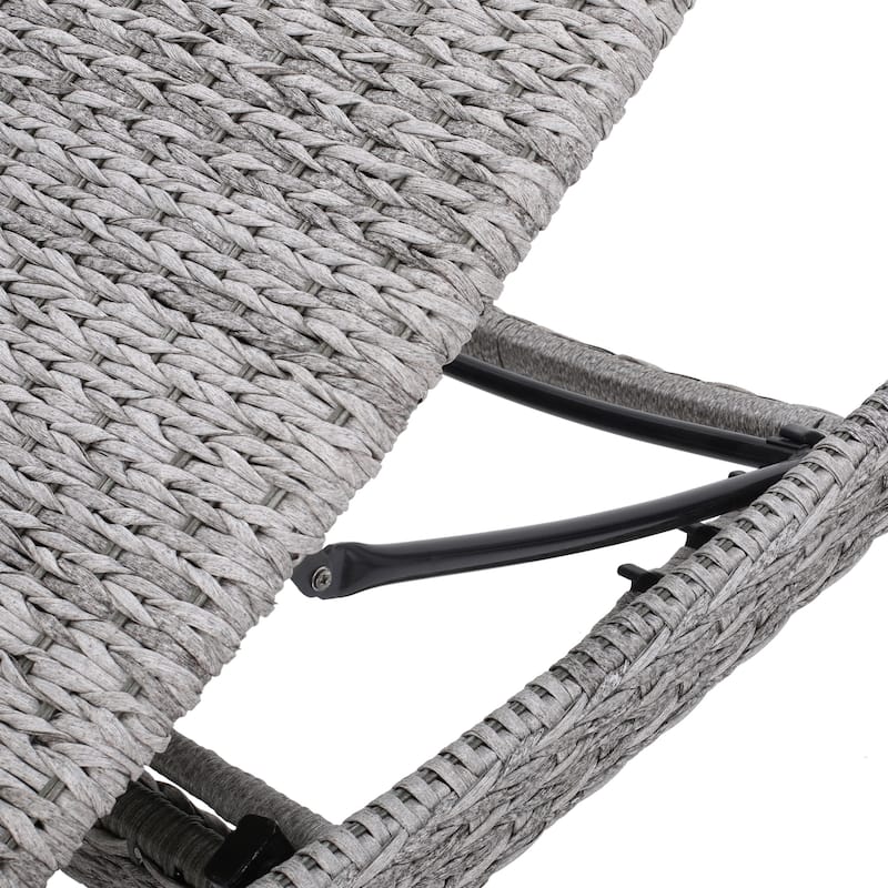 Christopher Knight Home - Crete Outdoor Wicker Aluminum Chaise Lounge (Set of 2)