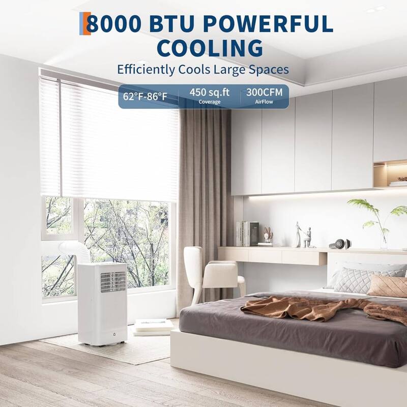 10000Btus Standing Portable Air Conditioner, Cool Up to 450 Sq.Ft. - N/A
