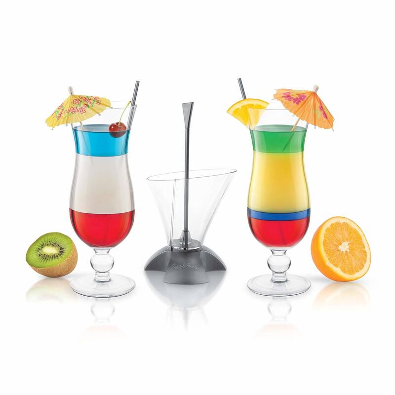 Final Touch Rainbow Cocktail Layering Tool Set - 13.5 Oz - 3 Piece