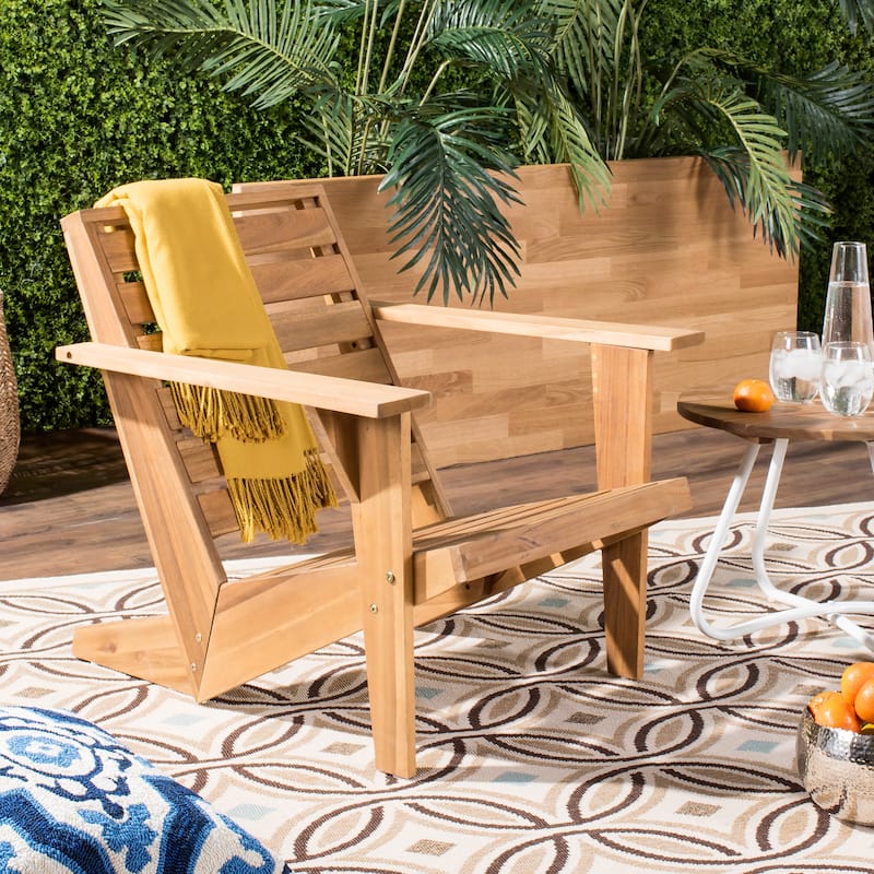 SAFAVIEH Outdoor Living Lanty Adirondack / Natural - Grey