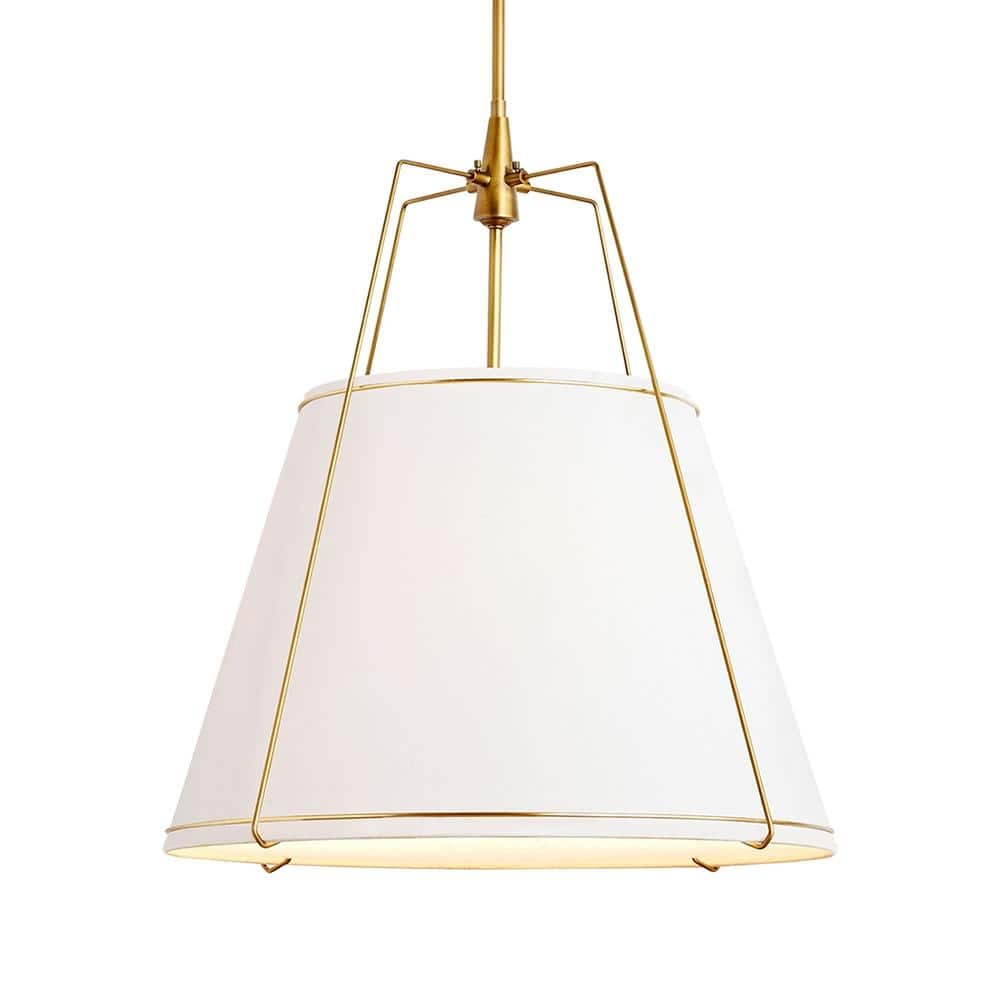 Arthur White Conical Pendant Light - 14.25" Top x 16" Bottom x 17.25" Height