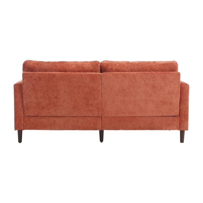 Modern chenille Fabric Loveseat