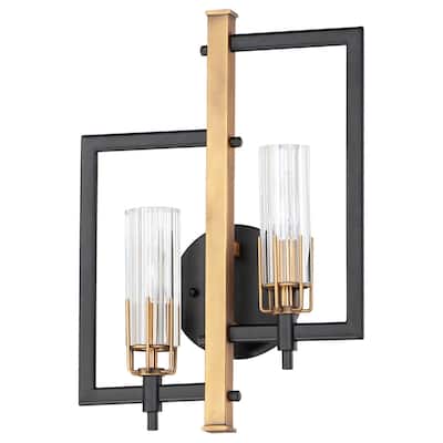 Maxim Flambeau 2 Light 18" Tall Wall Sconce
