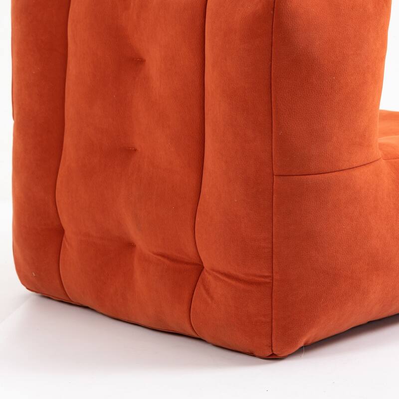 Oaks Aura Fluffy Bean Bag Chair, Super Soft Lazy Sofa Chair With Memory Foam And Ottoman, Indoor Modern Bean Bag Chair