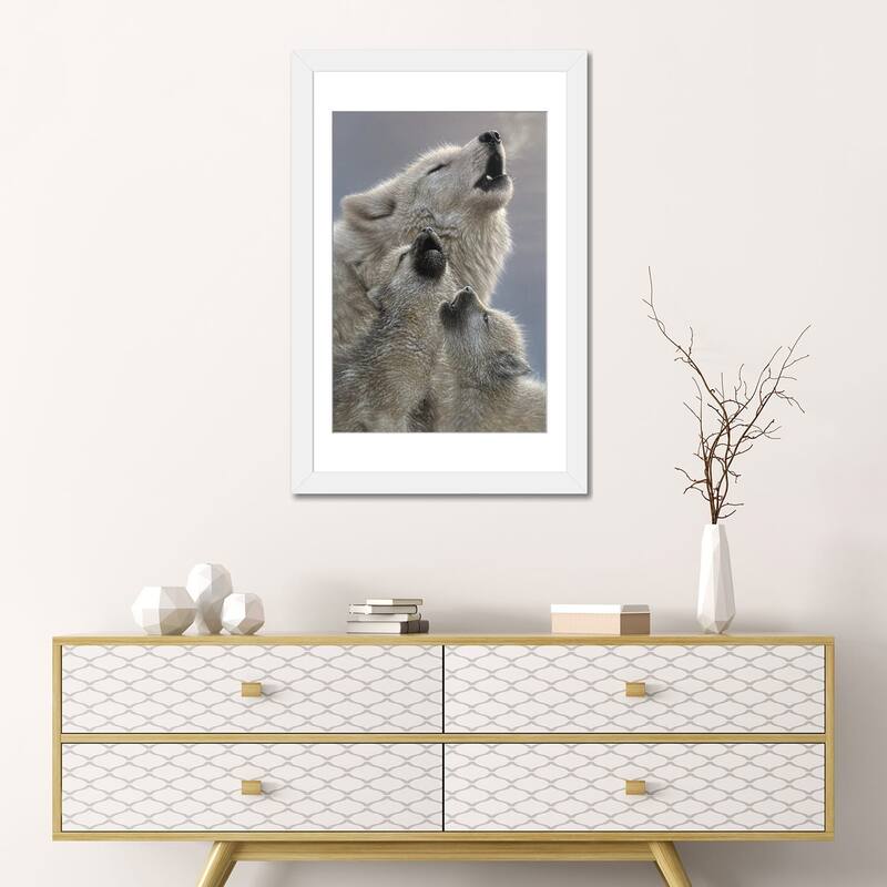 iCanvas "Wolf Singing Lessons" by Collin Bogle