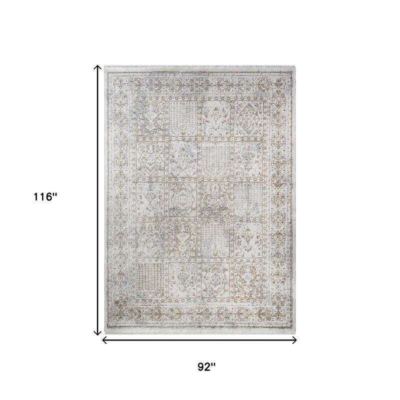 Cepaf Distressed Traditional Stain Resistant with Fringe Soft Durable Area Rug By HomeRoots
