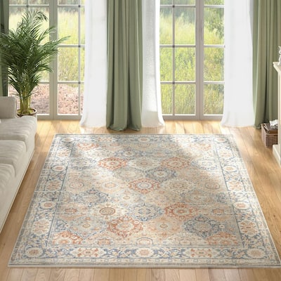 GlowSol Traditional Persian Acccent Area Rug