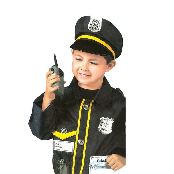 slide 2 of 3, Small World Toys Ryan's Room Dress-Up & Pretend Costume, Police Officer Black - Kids
