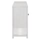 preview thumbnail 20 of 18, Antique White Sideboard Storage Cabinet with Mirrored Doors & Open Storage Shelf, Console Table Display Case for Living Room