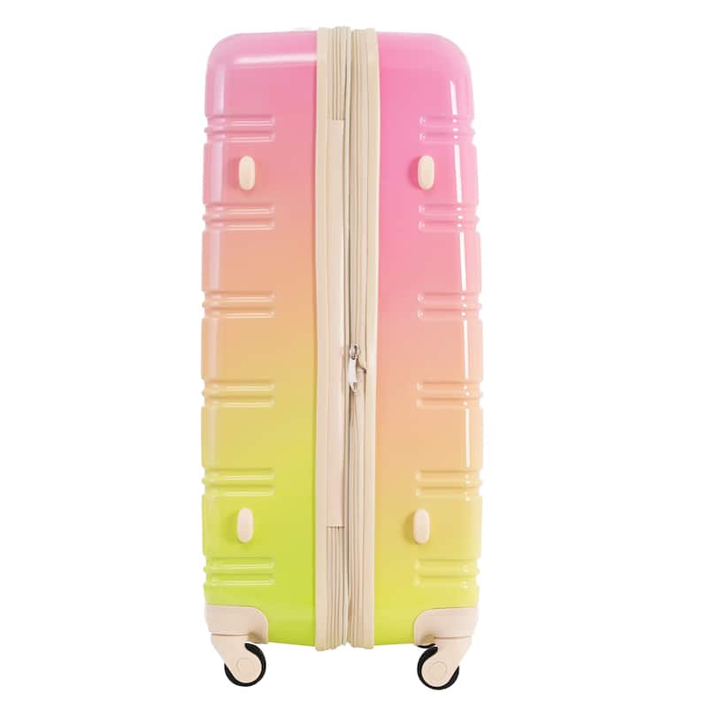 Hardshell Luggage Sets 3 Piece Gradient Color Expandable Suitcase with Spinner Wheels and TSA Lock Lightweight 20" 24" 28"
